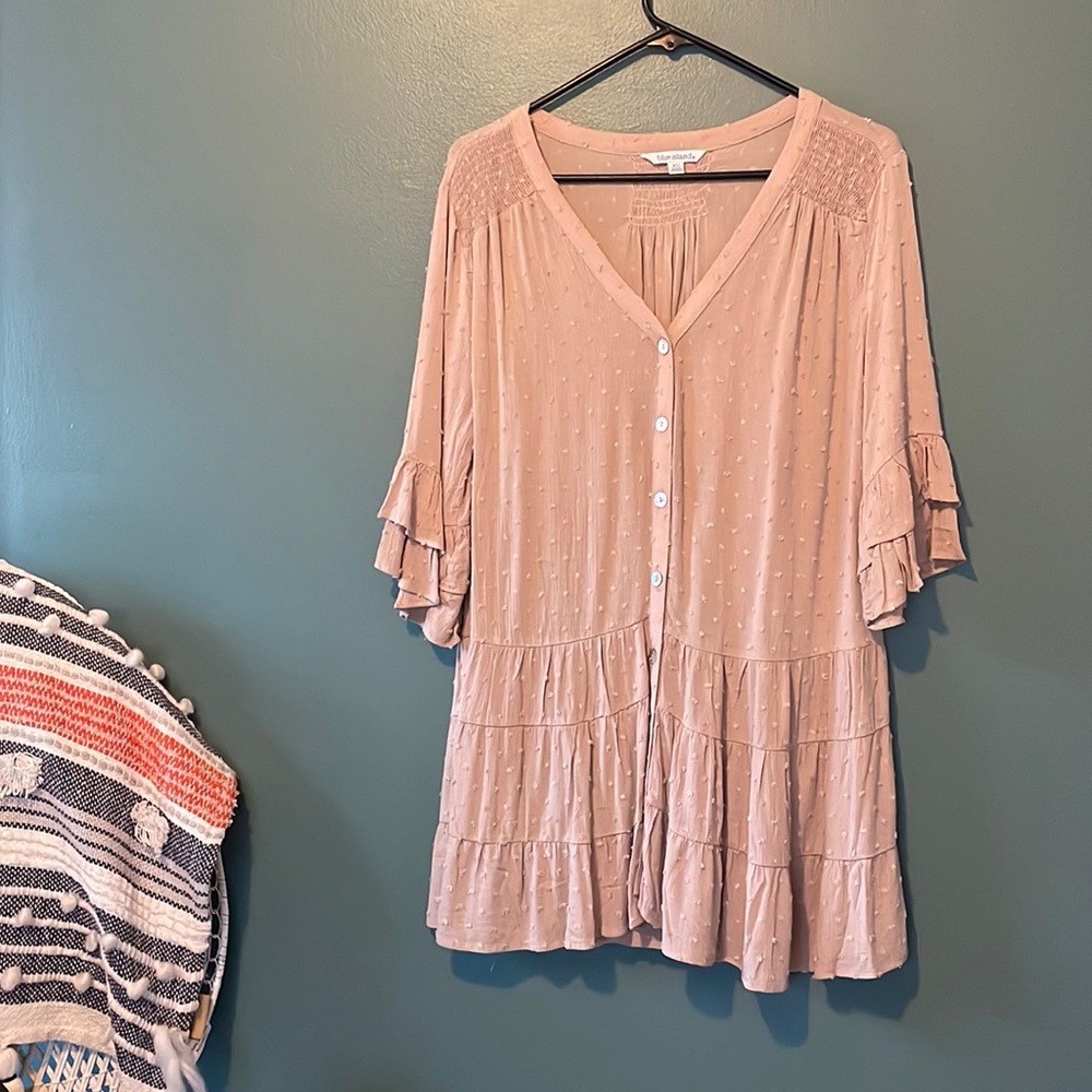 XS tan dress/beach cover up